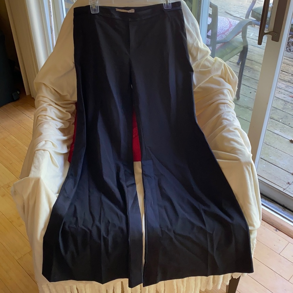 Ya-Ya Wool Stretch Bland Sparkling Beads Pants